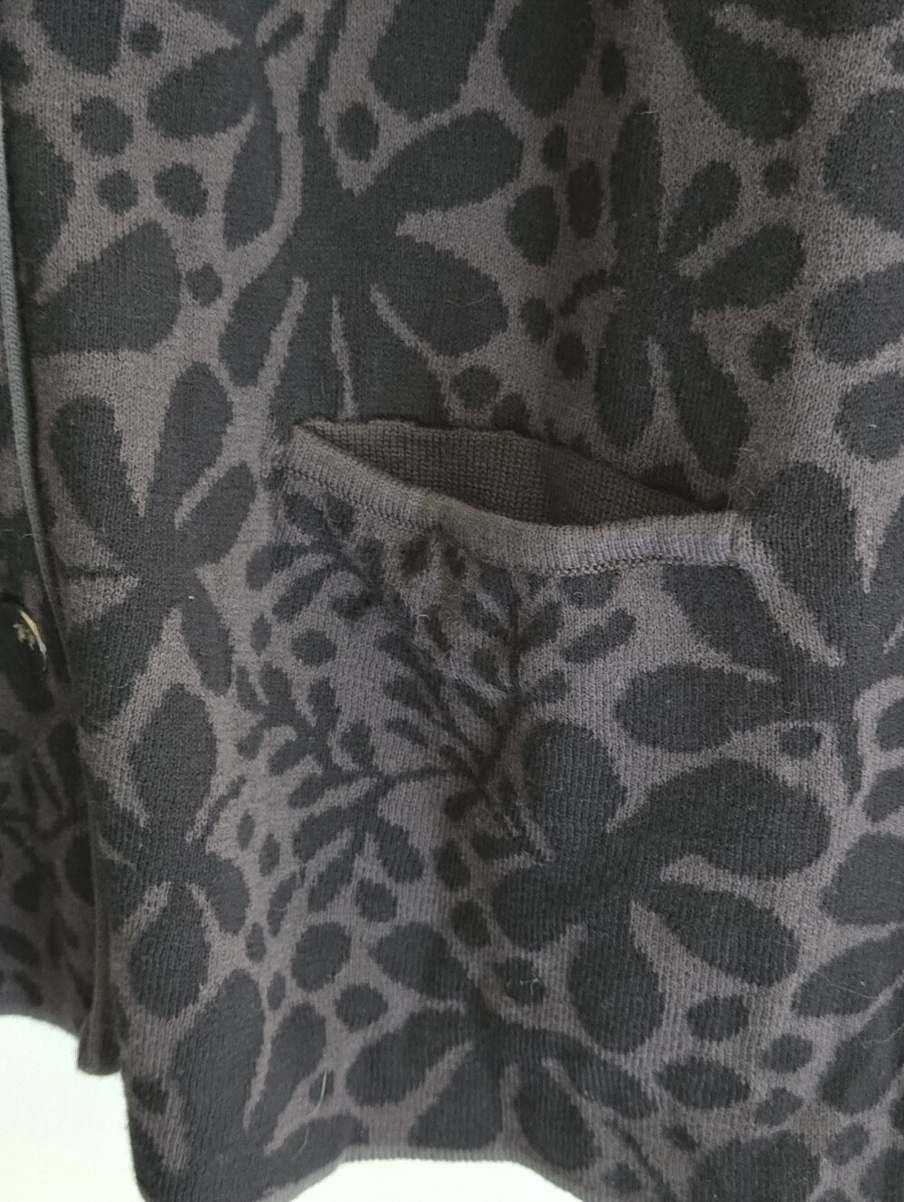 Gudrun Sjoden Organic Cotton Floral Cardigan L Artsy Scandinavian Lagenlook Boho - Picture 10 of 12